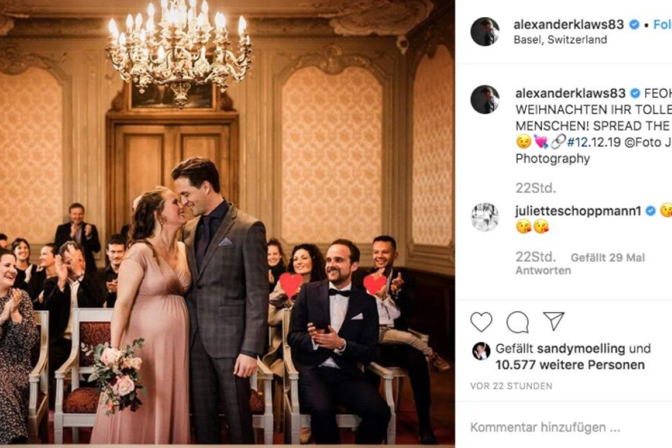 Mit diesem Posts verkündete Alexander Klaws die Neuigkeiten.