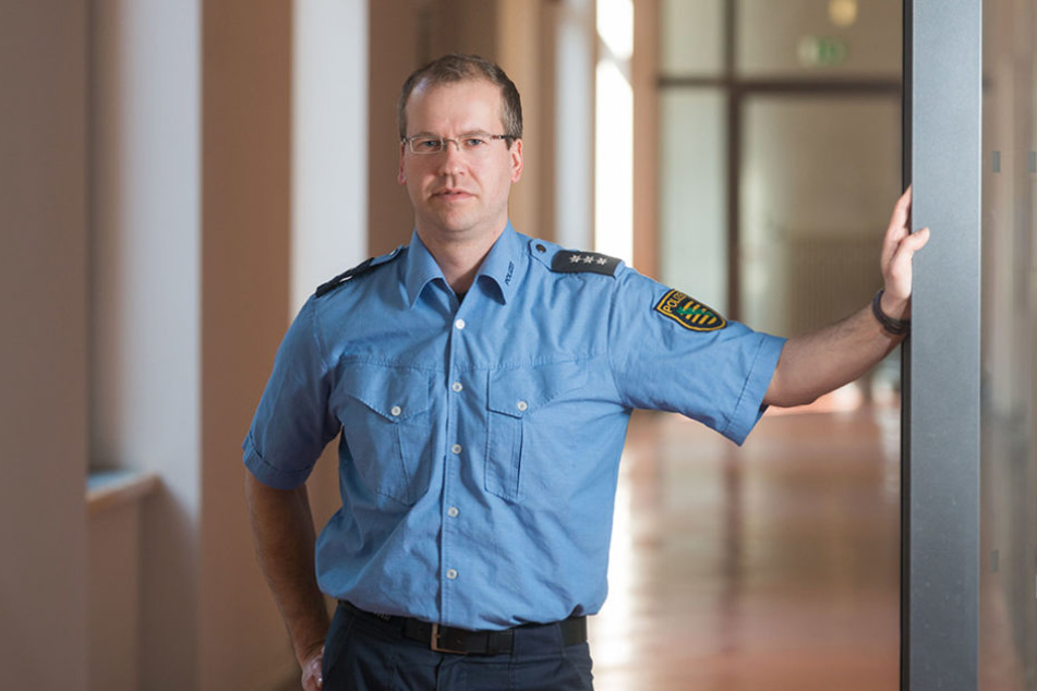 Polizeihauptkommissar Stephan Schulz (36) jagt Dresdens Taschendiebe.