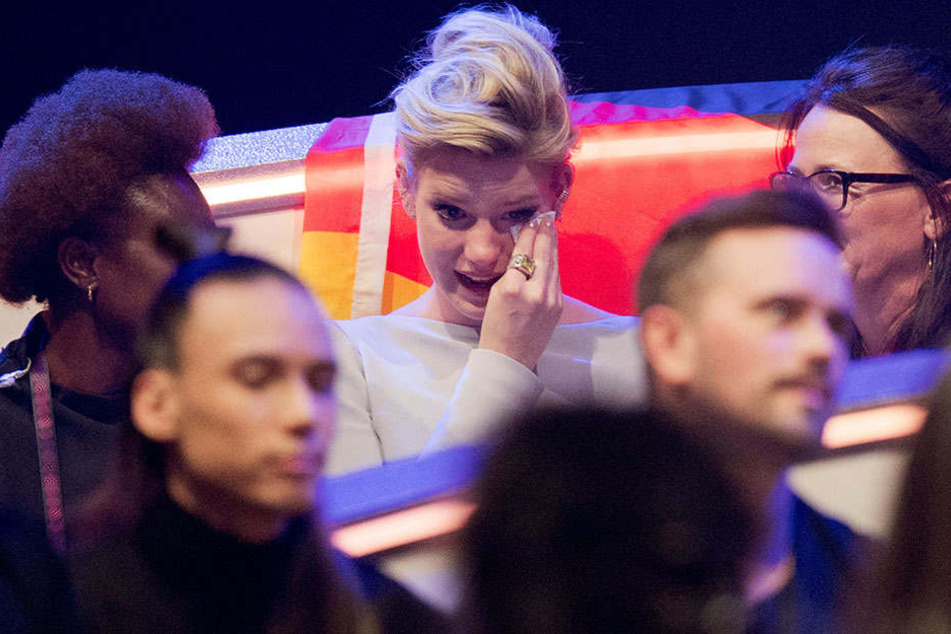 Hatte es am Samstag in Kiew (Ukraine) nicht leicht: Unsere ESC-Hoffnung Levina.