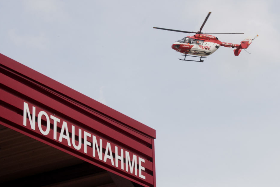 Ein Rettungshubschrauber brachte den Jungen ins Krankenhaus. (Symbolbild)