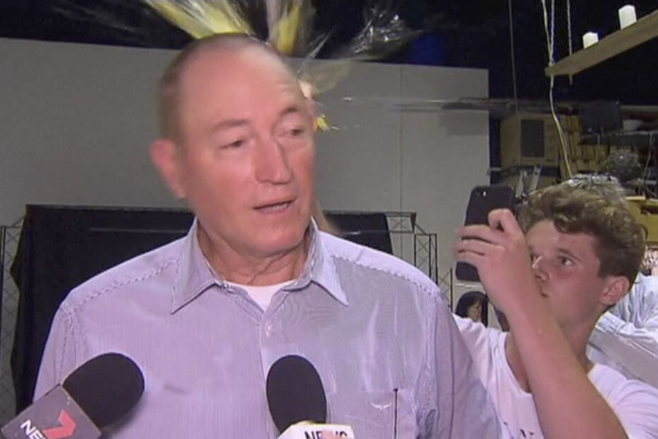 Der australische Senator Fraser Anning (69) bei einem Interview.