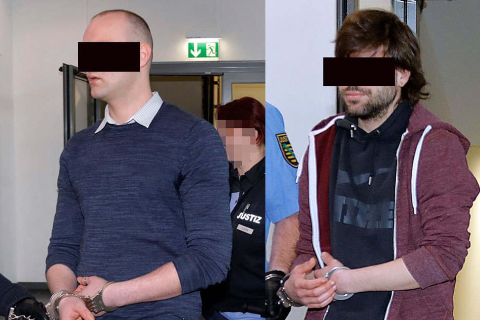 David R. (29, li.) soll ein
Opfer verprügelt haben. Roland S. (18, re.) hatte den späteren
Opfern rund 800 Euro geliehen
und wollte sein Geld zurück