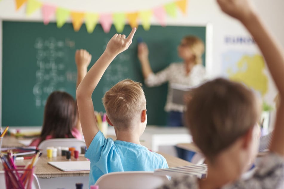 Eine Schulklasse im Unterricht.