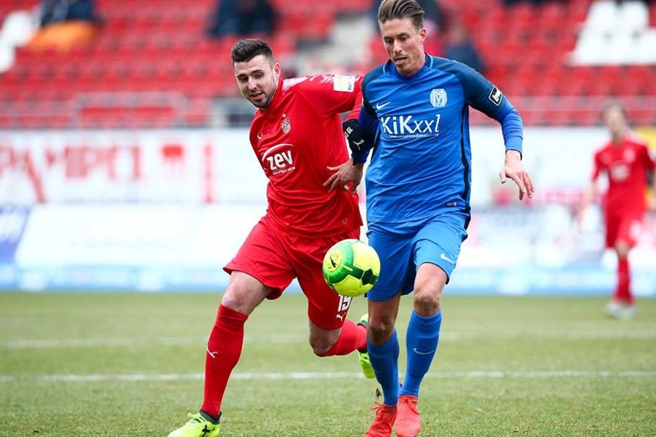Davy Frick (li.) war gegen Meppen erstmals wieder dabei.