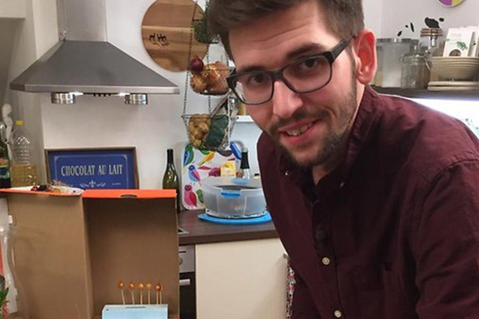 Philipp (28) servierte seinen Gästen ein vegetarisches Menü aus dem eigenen Garten....