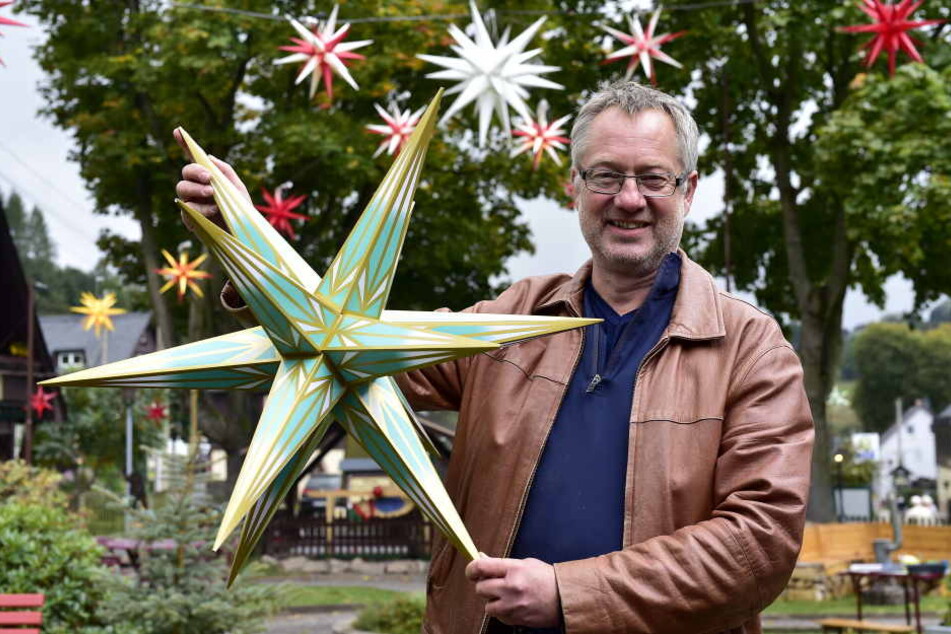 Tino Günther ist Organisator des Seiffener Sternenmarktes.