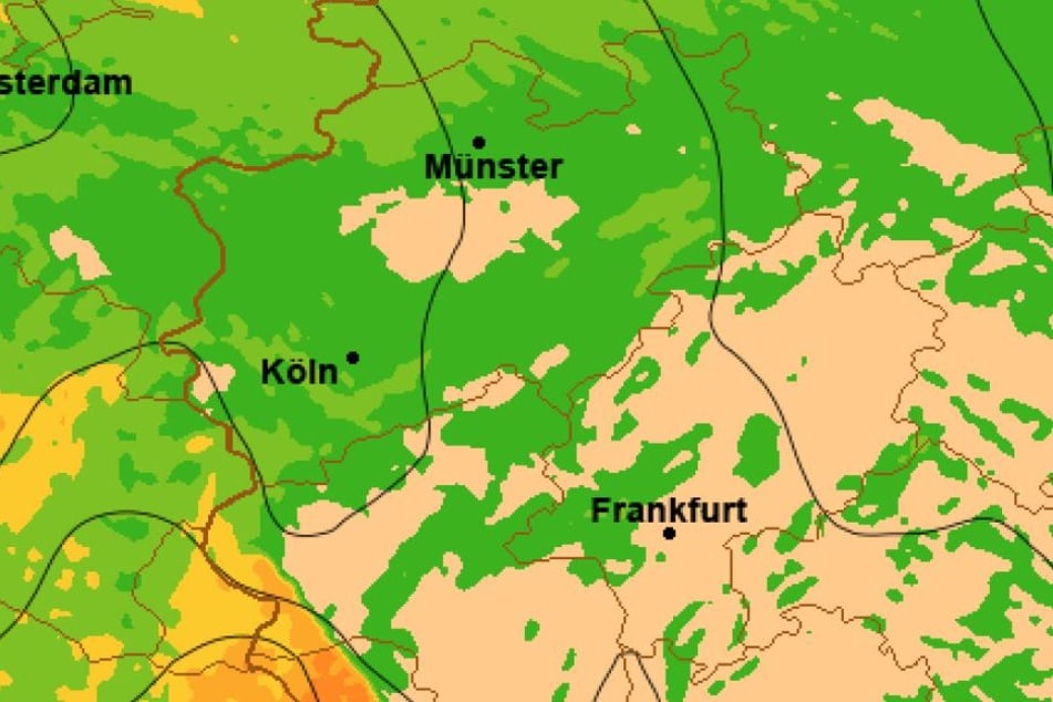 Laut WetterOnline rast ein Sturm aus Frankreich Richtung Deutschland.