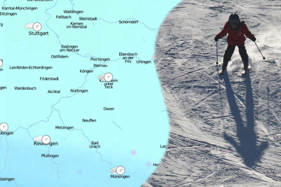 Im Bergland ist am Wochenende Skifahren angesagt.
