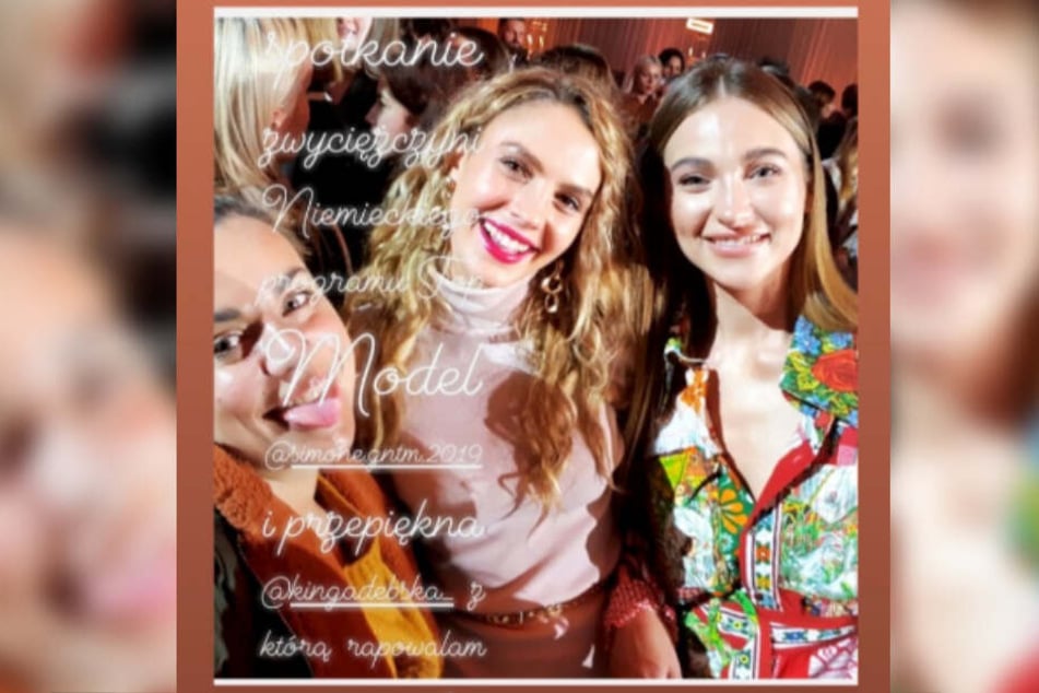 Simone und Kinga feiern nach der Show von "Poland's Next Topmodel".