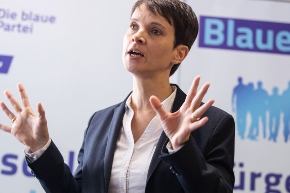 Ex-AfD-Chefin Frauke Petry trat am Samstag in Rodgau auf.