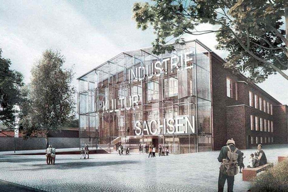 Zwickaus historischer Audi-Bau wird sich für die Landesausstellung 2020 verändern. Er bekommt einen Glasanbau verpasst.
