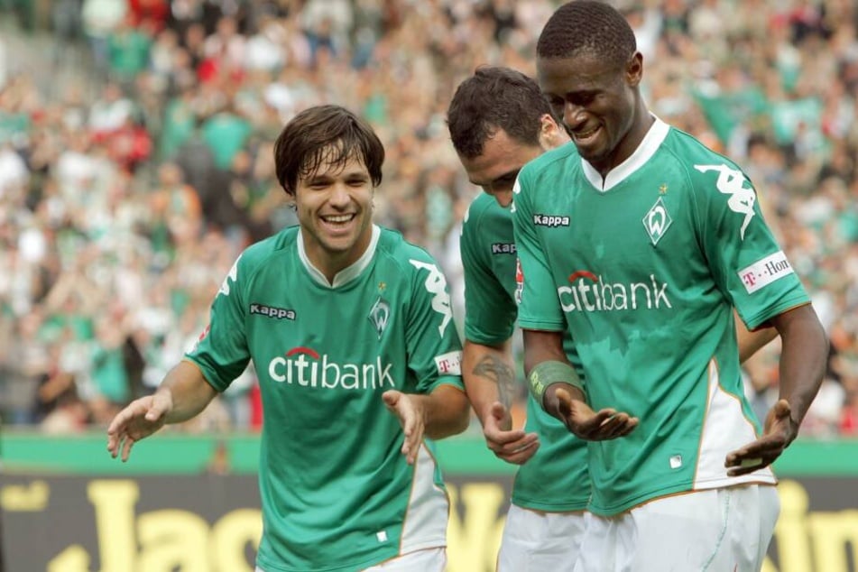 Boubacar Sanogo (r.) erzielte 19 Tore in 42 Partien für Werder Bremen.