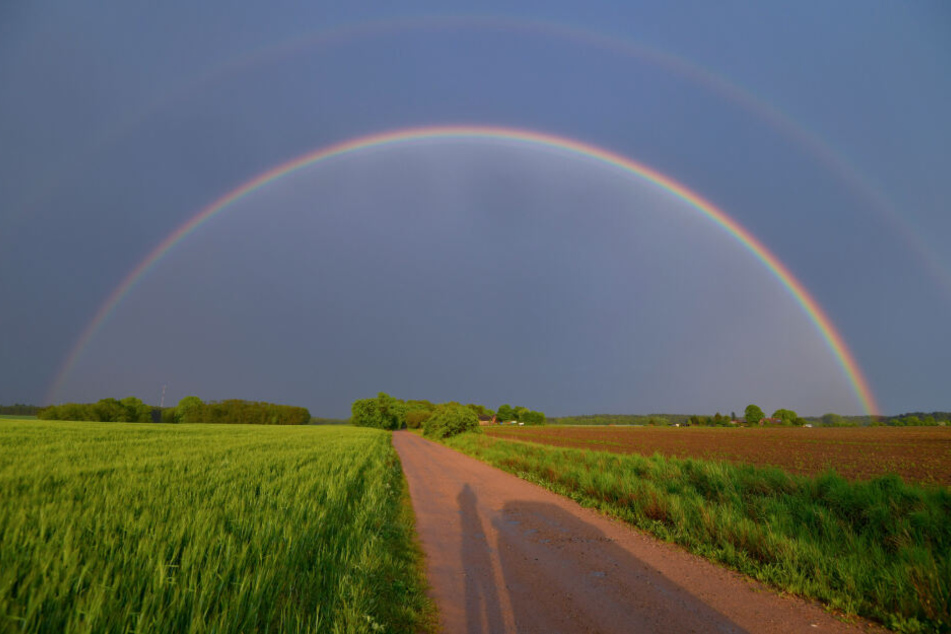 Am Sonntag wartet ein Mix aus Schauern und Sonne - werde wir Zeuge von traumhaften Regenbögen?
