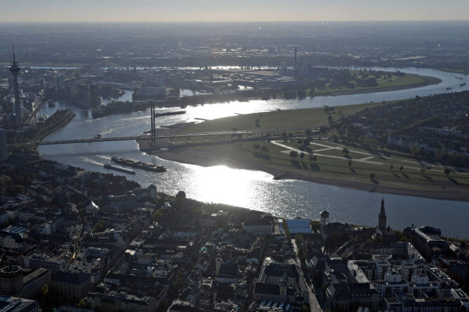 Düsseldorf aus der Luft.
