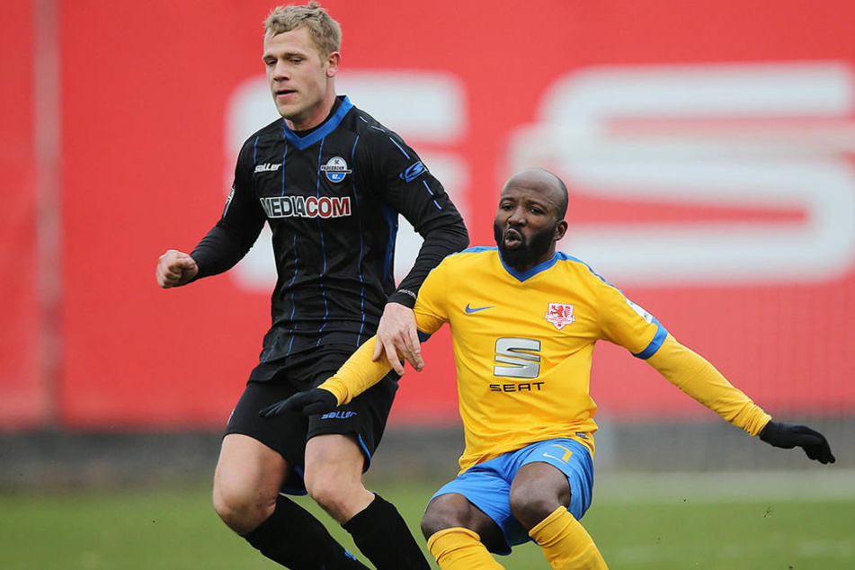 Michael Wiemann (29) durfte sich in einigen Testspielen beweisen. Hier gegen Eintracht Braunschweig.