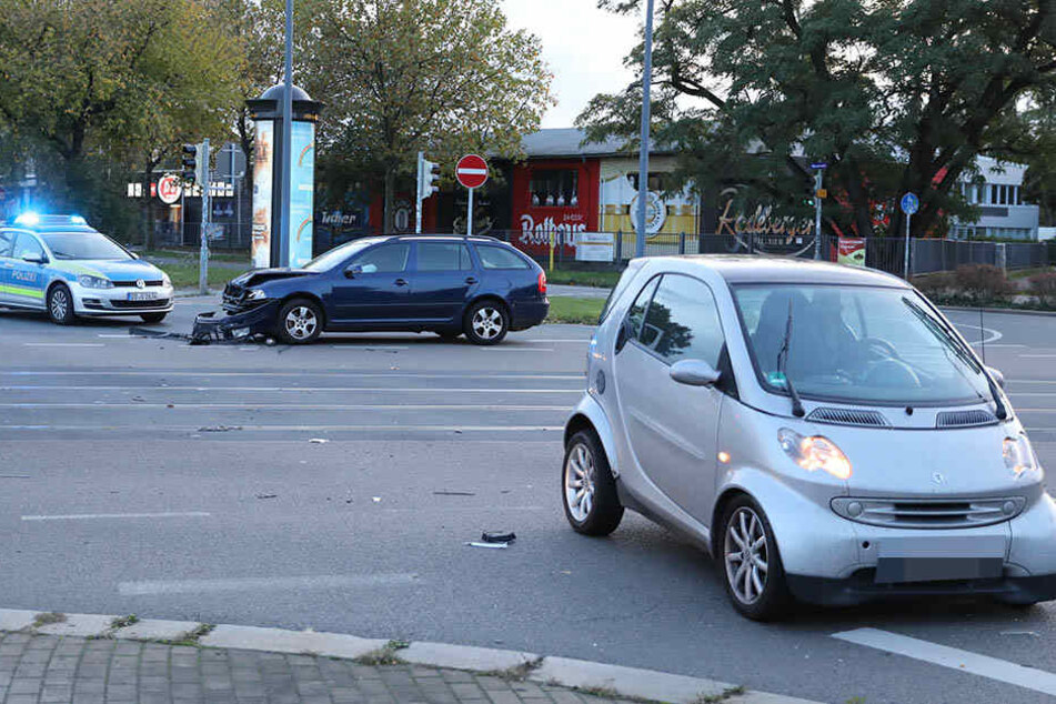 An der Hansastraße / Fritz-Reuter-Straße stießen zwei Fahrzeuge zusammen.