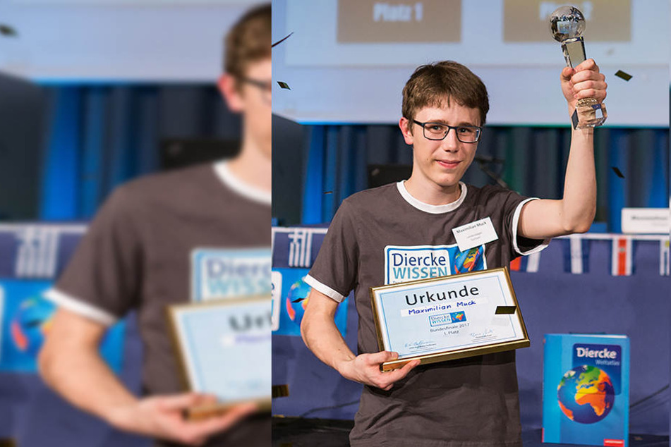 Maximilian Muck ist Sieger des Bundesfinales im "Diercke Wissen" Geografie-Wettbewerb.