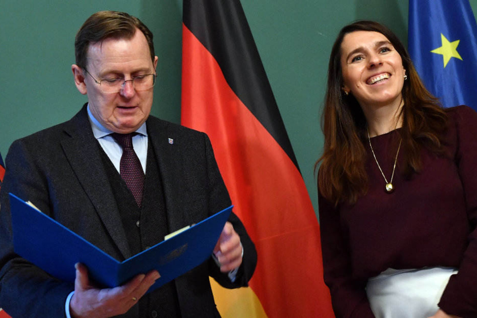 Bodo Ramelow (Linke) ernannte am Dienstag Valentina Kerst zur Wirtschaftsstaatssekretärin.