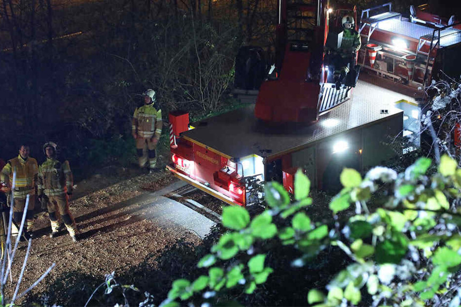 Feuerwehrleute waren im Plauenschen Grund im Einsatz.