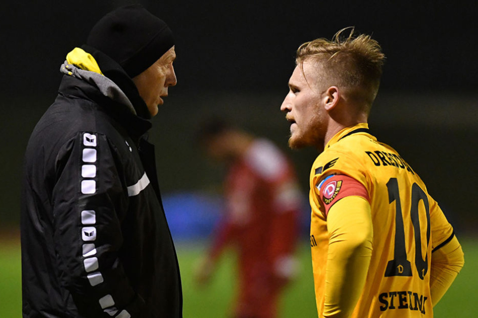 Marvin Stefaniak (r., hier bei einem Testspiel gegen den Berliner AK 07) greift im neuen Jahr wieder voll an.