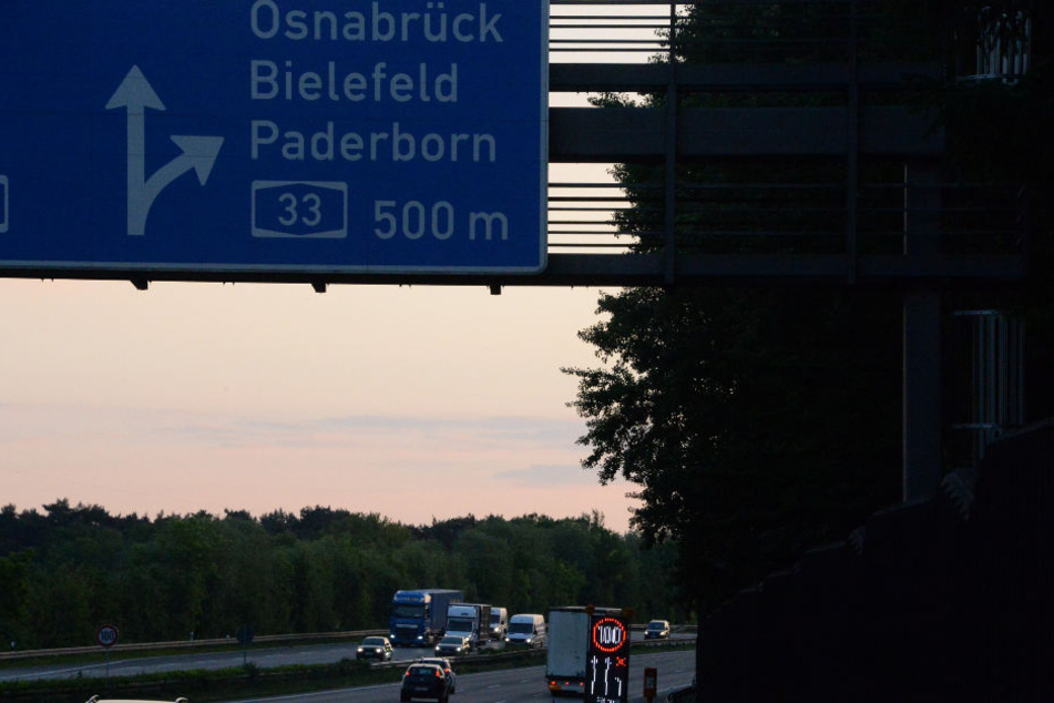 In Richtung Bielefeld liegt die Baustelle. (Symbolbild)