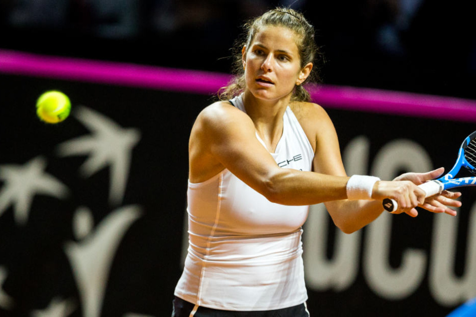 Auch der Twitter-Beistand von Boris Becker half nicht: Julia Görges (Foto) musste sich geschlagen geben.