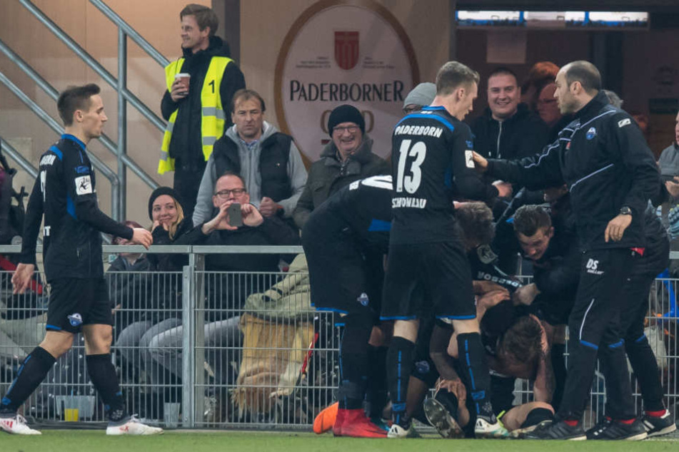 Nach dem Ausgleichstreffer gegen Magdeburg war der Jubel groß.