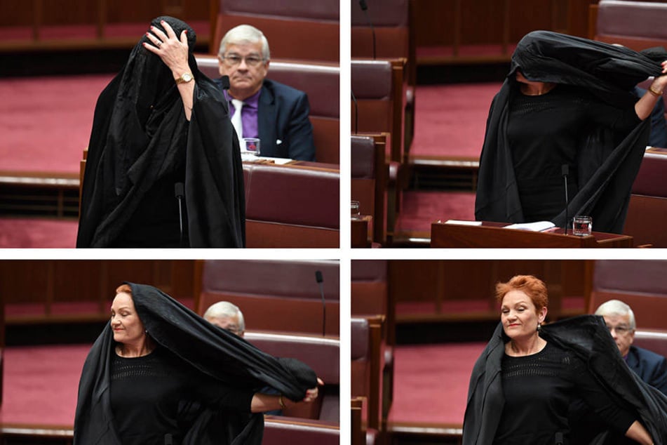 Pauline Hanson kam ins australische Parlament mit Burka