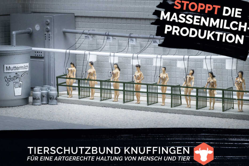 Frauen an Melkmaschinen: Das Miniatur Wunderland hat mehrere schockierende Plakate veröffentlicht.