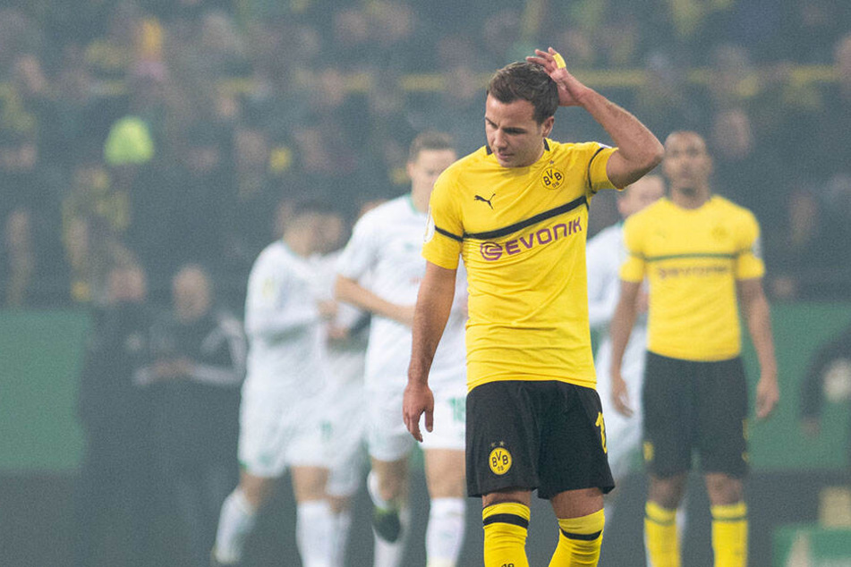 Mario Götze fassungslos: Borussia Dortmund sah in der Verlängerung wie der Sieger aus, kassierte aber zweimal den Ausgleich.