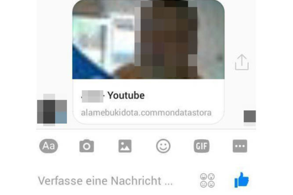 So sieht die gefährliche Nachricht aus: Die Links sind fast immer identisch, unterscheiden sich nur nach dem jeweiligen Absender.