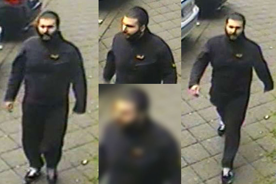 Diese Fahndungsfotos des mutmaßlichen Angreifers hat die Polizei veröffentlicht.