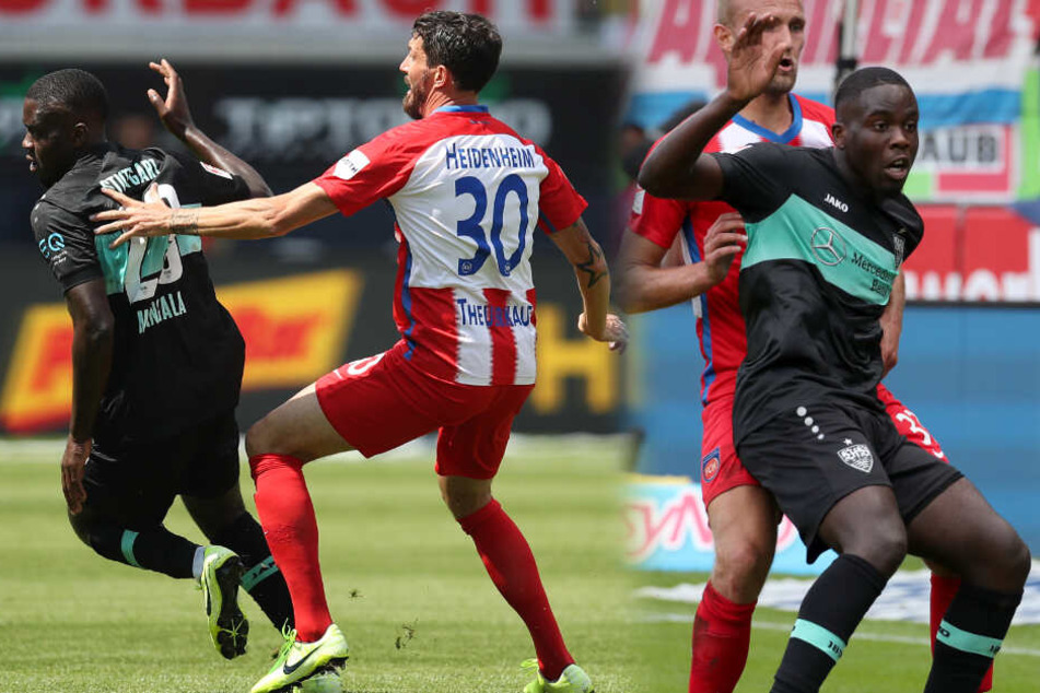 Der belgische VfB-Mittelfeldspieler Orel Mangala (dunkles Trikot, Nummer 23) durfte am vergangenen Sonntag gegen den 1. FC Heidenheim von Beginn an ran. (Fotomontage)