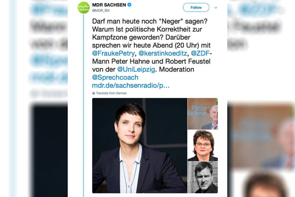Mit diesem Post löste der MDR einen Shitstorm aus.