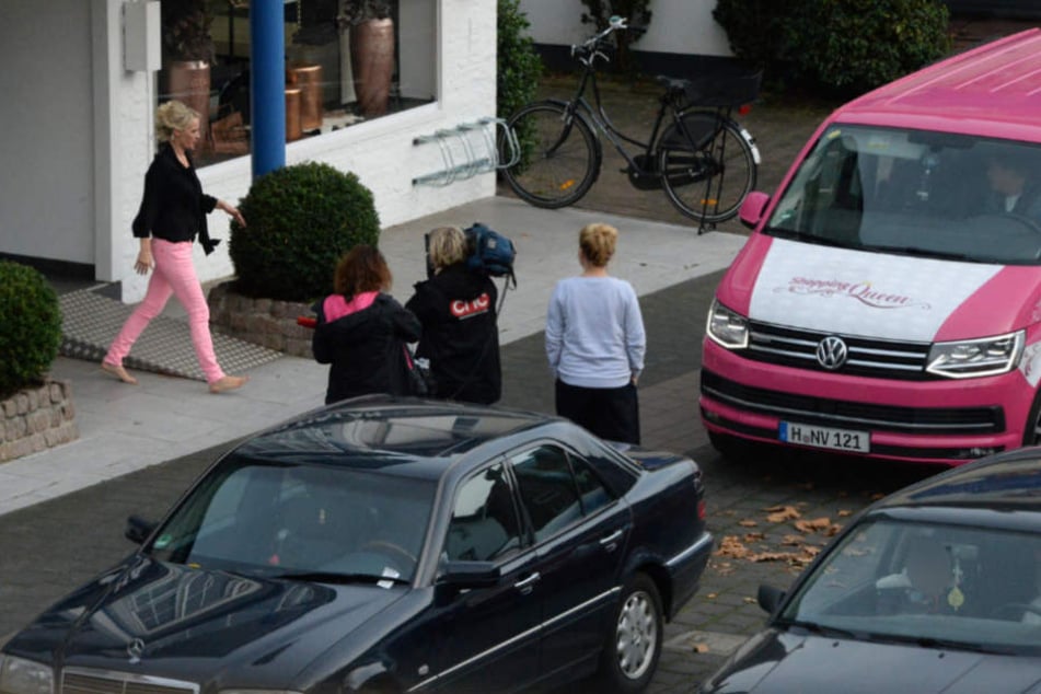 Im Oktober 2017 war der pink-weiße Bulli in der Neuenkirchener Straße zu sehen.
