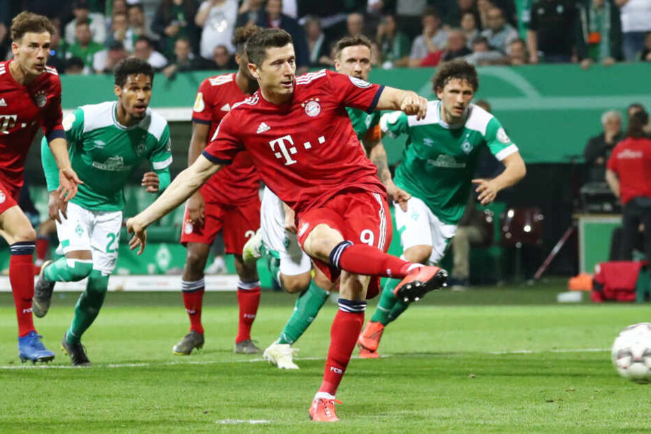 Robert Lewandowski erzielte den entscheidenden Treffer für den FC Bayern München.