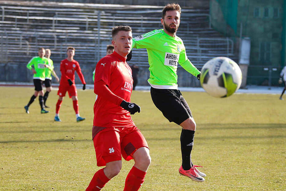 Okan Aydin (rechts) erzielte das einzige Chemnitzer Tor des Tages.