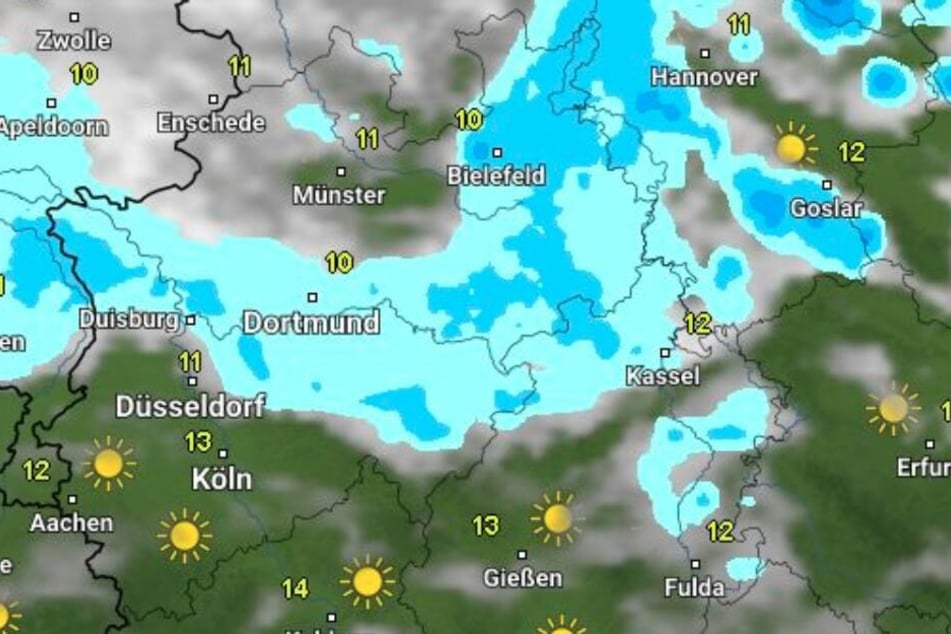 Regen zieht über OWL hinweg.