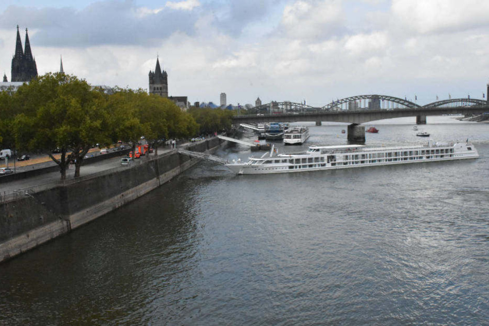 Nach ihrer Befreiung konnte die "Duce France" auf Höhe der Altstadt anlegen.