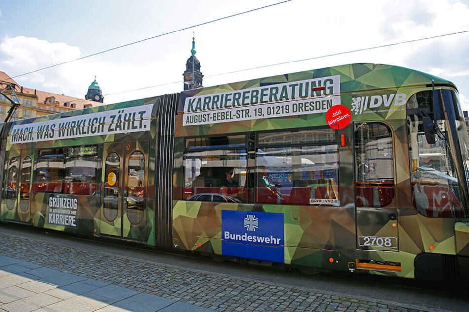 Geht es nach ihm, soll künftig auch keine Bundeswehr-Straßenbahn durch Dresden rollen.