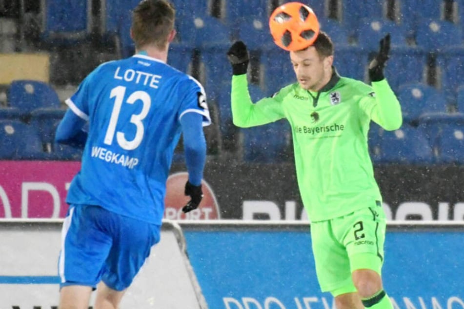 Der TSV 1860 München spielte gegen die Sportfreunde aus Lotte am Ende nur remis.