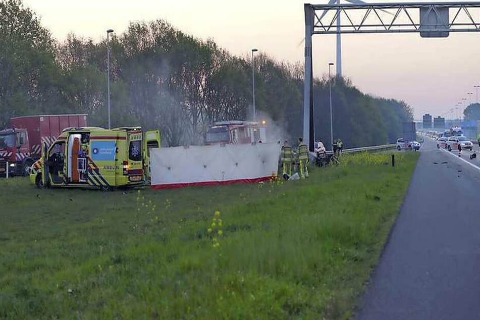 Twitter-Bilder zeigen den Unfallort.