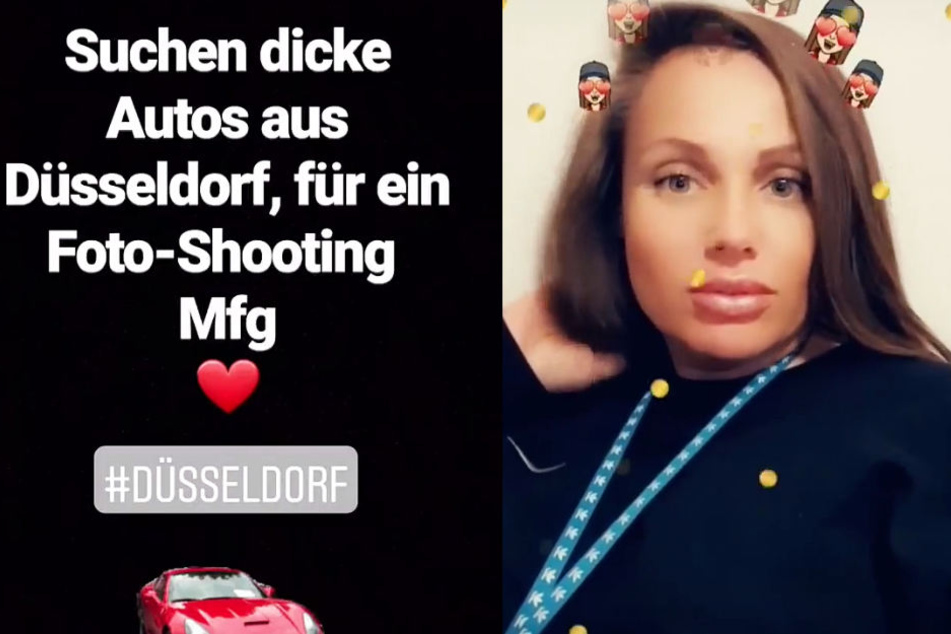 Die Fotomontage zeigt zwei Screenshots aus Instagram-Storys von Schwesta Ewa.