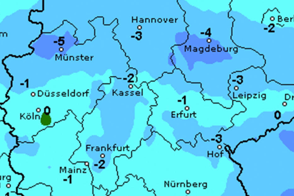 Die Temperaturen sagen sehr kühle Gradzahlen für Samstag voraus.