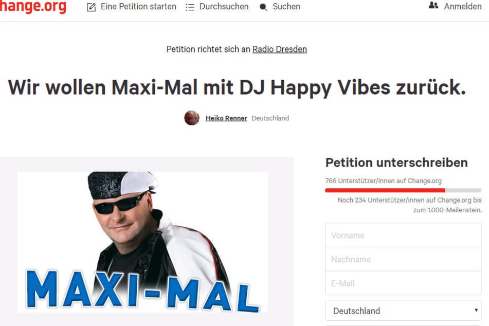 Über 700 Unterschriften PRO Andreas Hofmann (50) alias DJ Happy Vibes innerhalb weniger Minuten machen deutlich, was die Radio-Dresden-Hörer vom "Sendungs-Aus" halten.