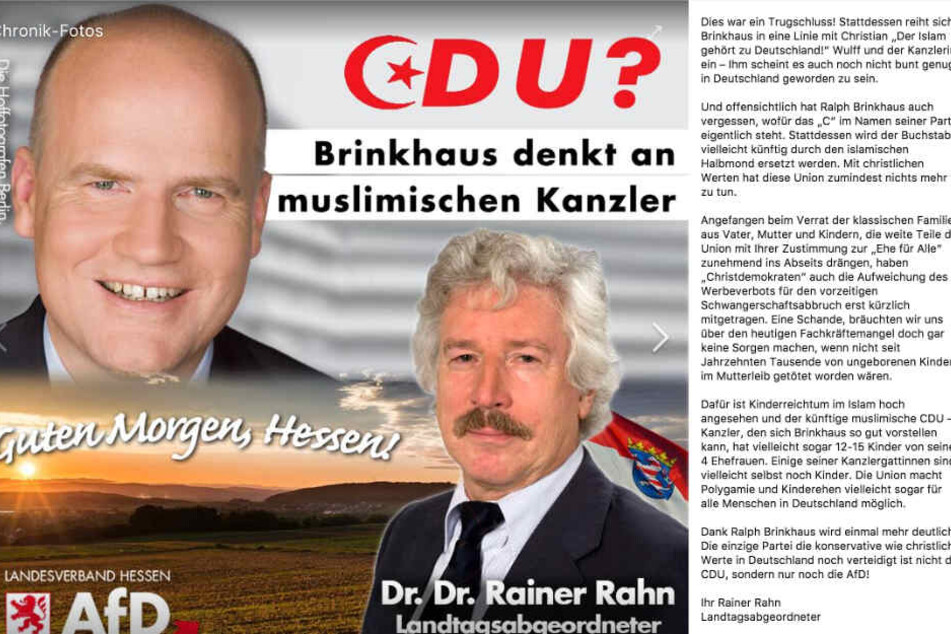 Ein Screenshot des Facebook-Eintrags von Rainer Rahn (2. Teil).