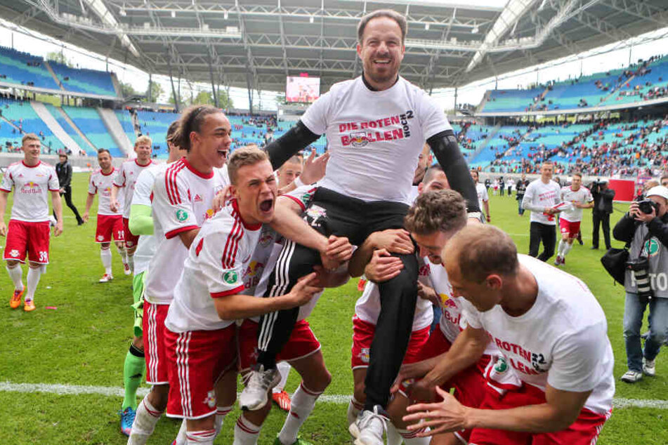 Im Mai 2014 schafft RB den Durchmarsch in die zweite Liga.