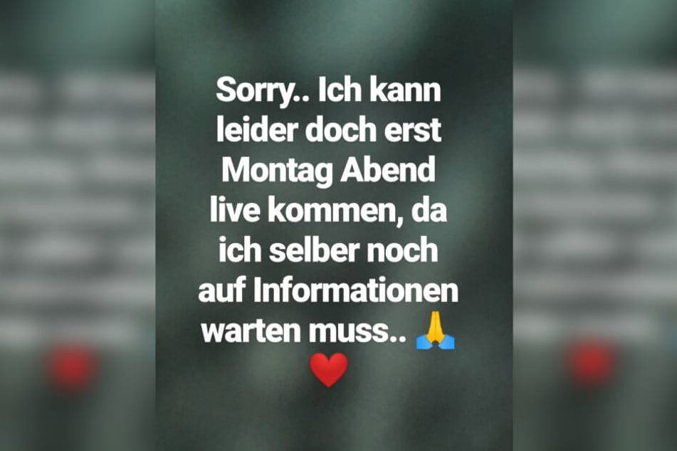 Diese Instagram-Story veröffentlichte Schwesta Ewa am Donnerstagabend.