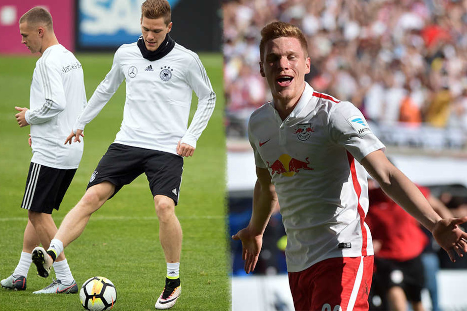 Marcel Halstenberg von RB Leipzig steht bei seinem DFB-Debüt direkt in der Startelf.