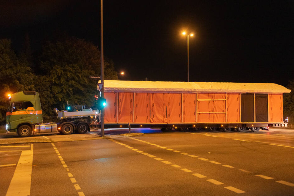 Das Haus wurde in der Nacht zu Mittwoch zum Museum transportiert.